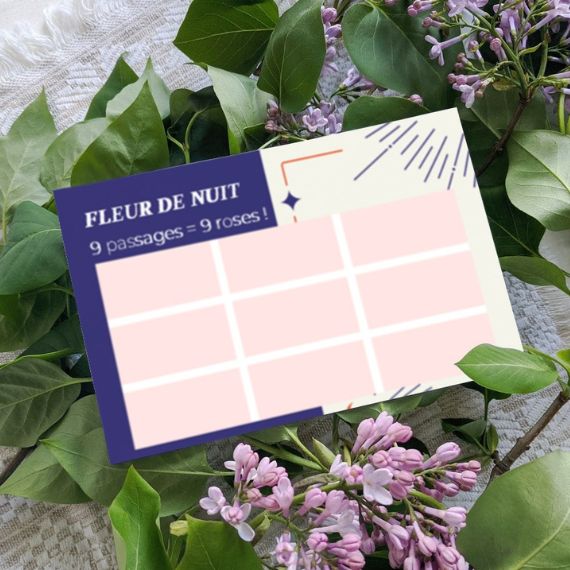 Carte de fidélité fleuriste